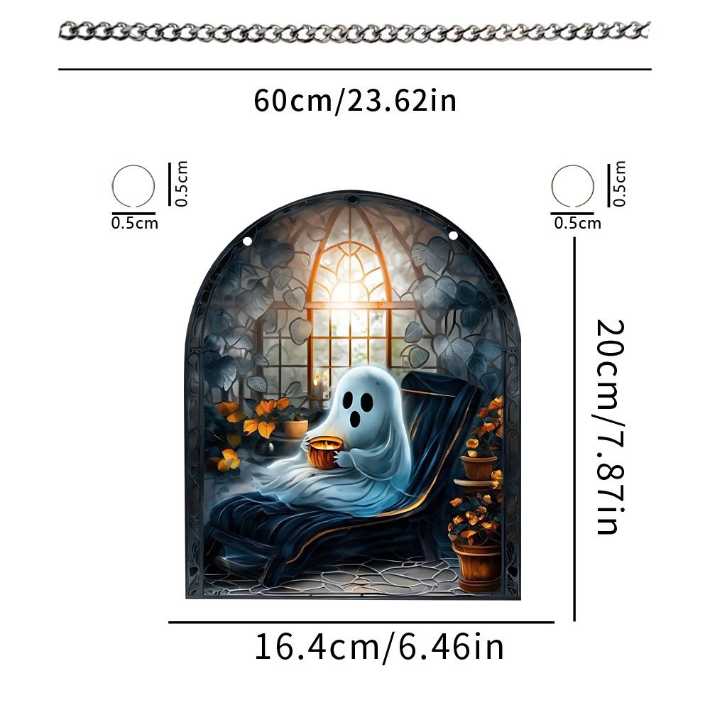 Serie de Halloween acrílico atrapador de sol artesanía decoración creativa colgante decoración acrílica