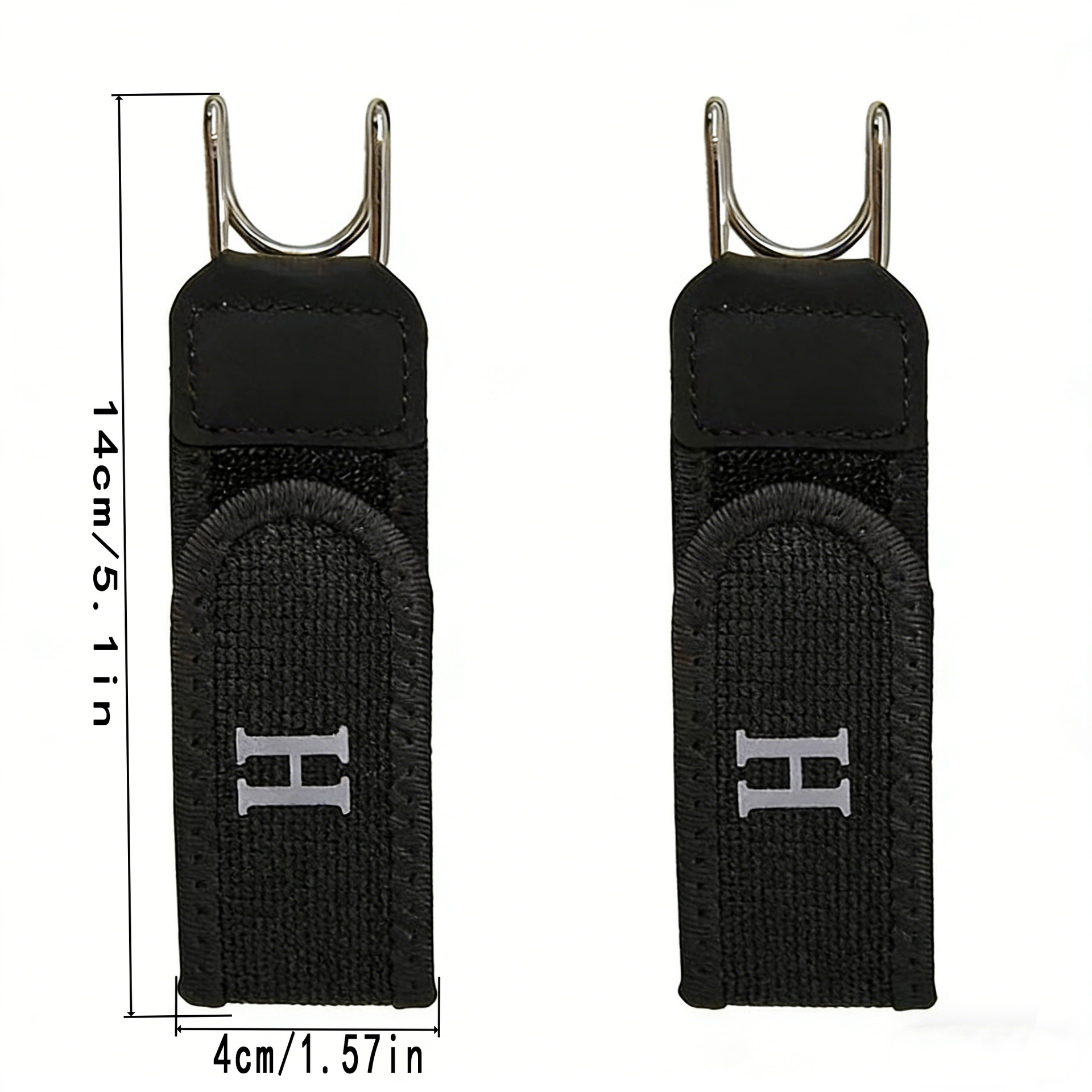 Black [2pcs] with letters