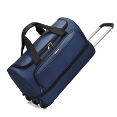 Cross-border large-capacity business rolling suitcase expandable travel bag multi-functional foldable luggage bag side-by-side wheel pull-along bag