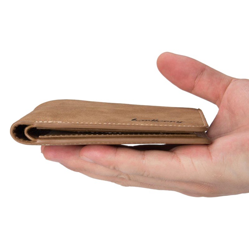 New Men's Wallet Short Youth Retro Multi-Functional Wallet Wallet Multi-Card Slot Large Capacity High-End Card Holder