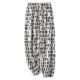Summer Cotton Silk Pajama Pants Women's Thin Artificial Cotton Anti-mosquito Pants Outwear Loose Beach Pants Bundle Household Trousers
