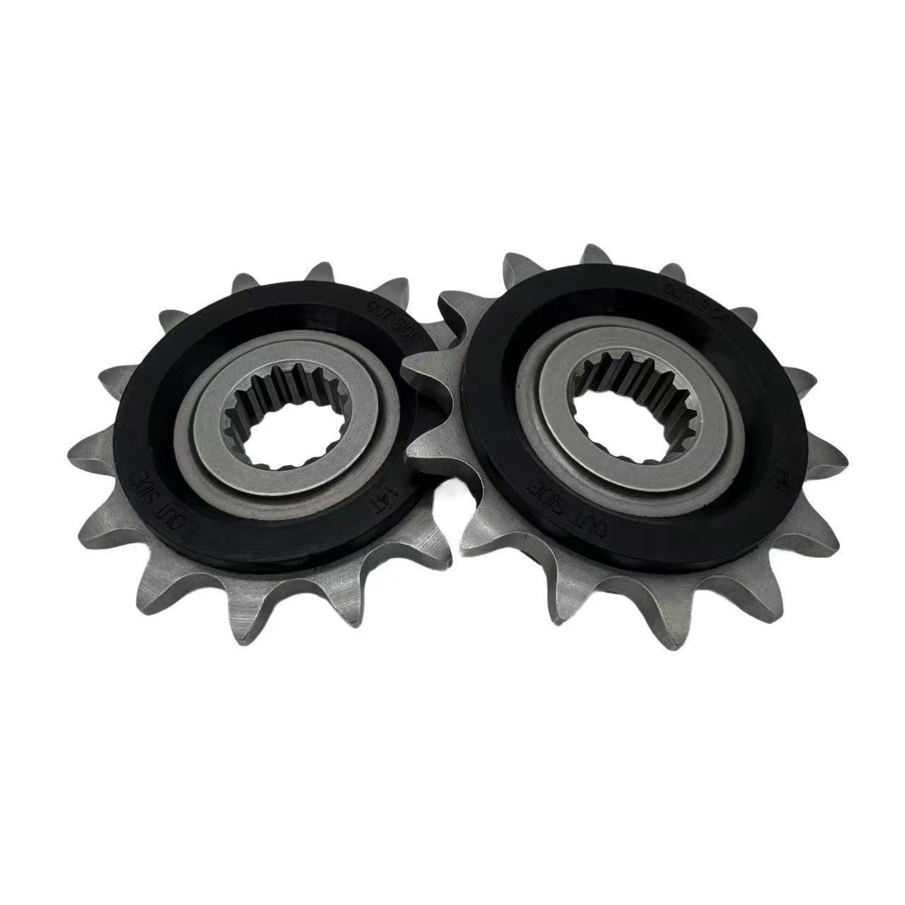 Suitable for Motorcycles Without 250Rr, Lx250Gs-3 Small Gear, Small Sprocket, Chainring, Chain Plate, Rubber-Coated Noise-Reducing Chain