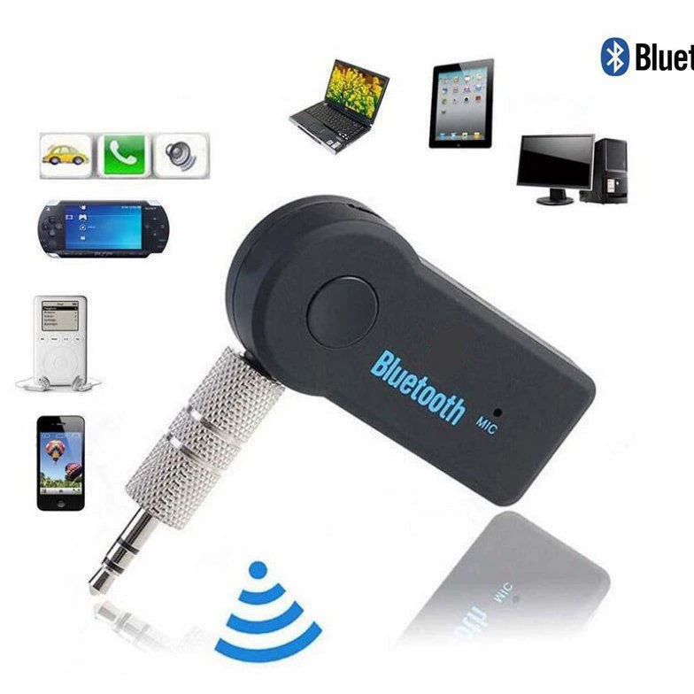 Bluetooth приемник 5.0 AUX для автомобиля, аудио приемник Bluetooth, 3.5 мм, проводной домашний динамик-приемник