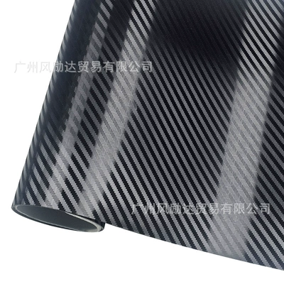 Silver Sticker Rearview Mirror Film, Auto Color Change Film - pet-pagani-texture-carbon-fiber-matte-black-30cmx30cm