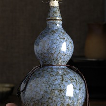 家用陶瓷空酒瓶一斤装酒壶窖藏密封装酒罐葫芦酒壶便携可定 制log