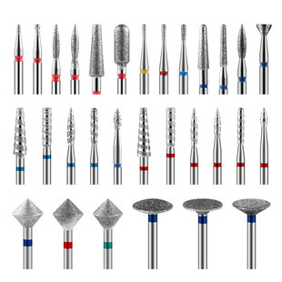 New spiral pattern emery grinding head Russian pre-treatment heat dissipation groove to remove dead skin nail art tool