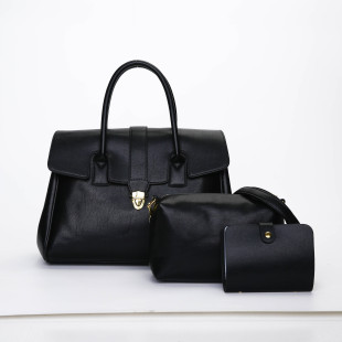 Cross-border Foreign Trade European and American Retro Portable Tote Bag 2025 New Large Capacity Briefcase Women's Business Commuter Bag