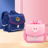 schoolbag new pattern upgrade Spinal Lightening children schoolbag PU Water splashing Easy pupil schoolbag