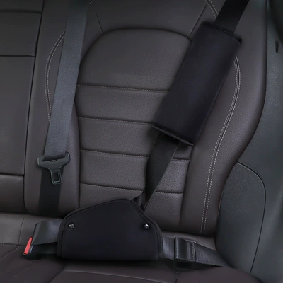 Seat belt shoulder pad | Shoulder Protector Baby Sleeping - classic-black-thick-shoulder-pads-belly-pad