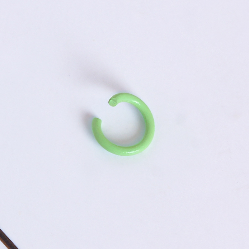 Accesorios de la joyería de bricolaje llavero de metal anillo C color pintura anillo abierto anillo único anillo de conexión material hecho a mano anillo colgante