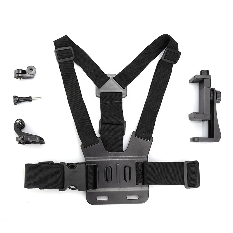 Gopro チェストストラップ一人称視点撮影胸ストラップ携帯電話ホルダー屋外サイクリング携帯電話ライブブロードキャスト|undefined