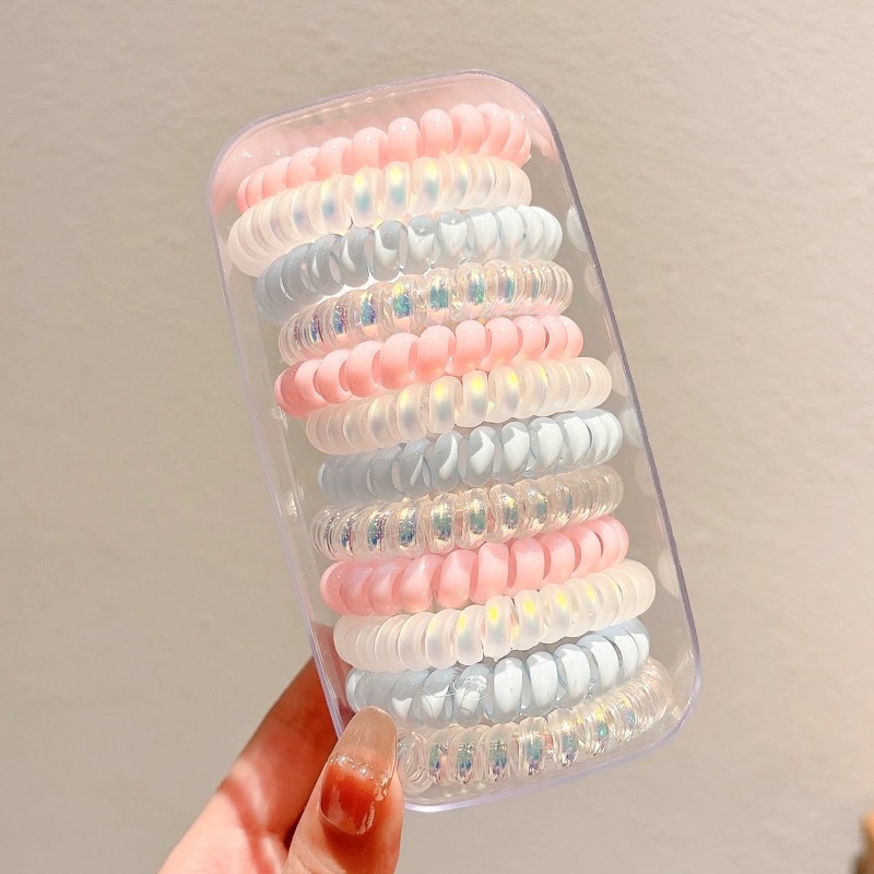 Lazo para el cabello, cuerda para el cabello, lazo para el cabello, lazo para el cabello, cola de caballo, línea telefónica de alta elasticidad, cuerda para cabeza gruesa para mujer, banda de goma coreana