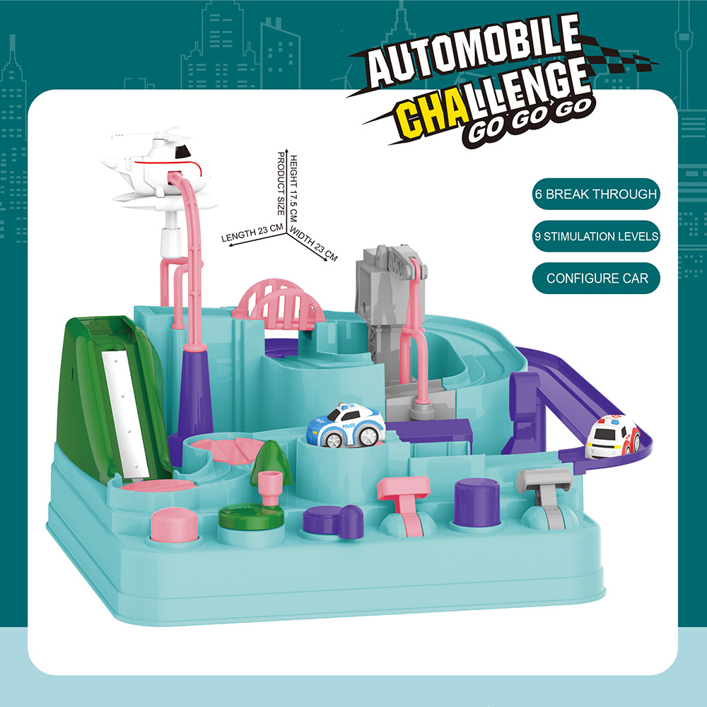 민트 그린 어드벤처 + 자동차 2대 [영어 컬러 박스]