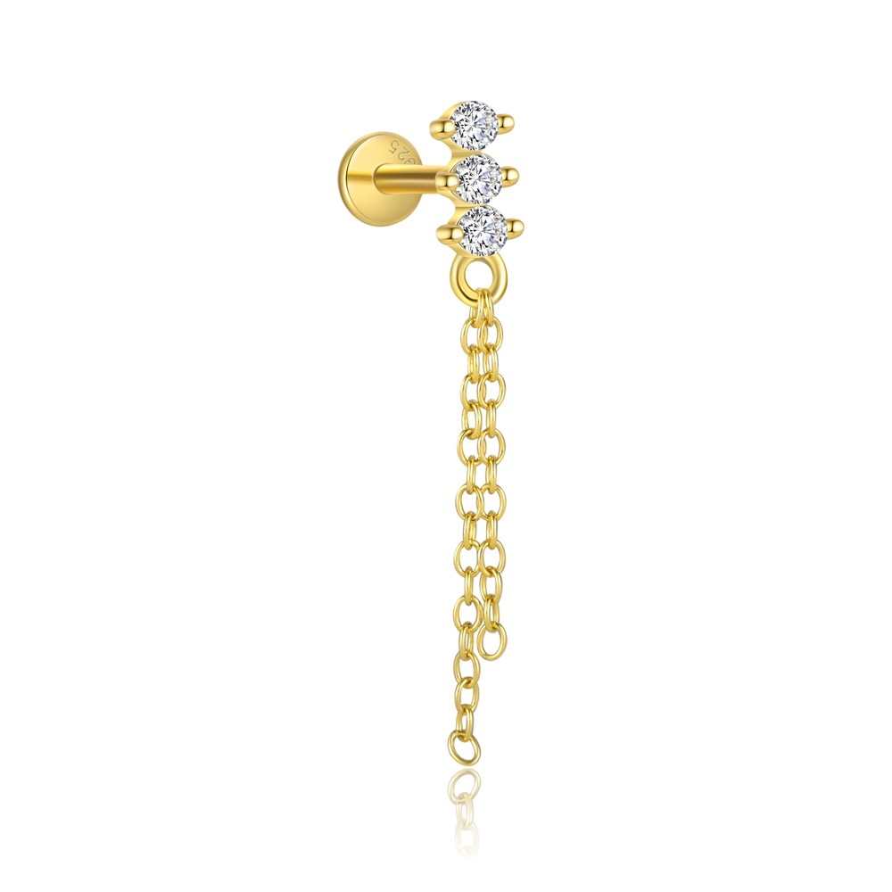 1g Weight Long-Lasting Plated Gold Plating Process 925 Sterling Silver Ear Needle Material Zircon Inlay Material Ear Studs Classification 1 Piece Quantity Daily Occasion 925 Sterling Silver Material Geometric Pattern All Seasons Season Women's Gender Polished Finish Inlay Design Simple Style Style 1 Piece 925 Sterling Silver Zircon Geometric Ear Studs 11