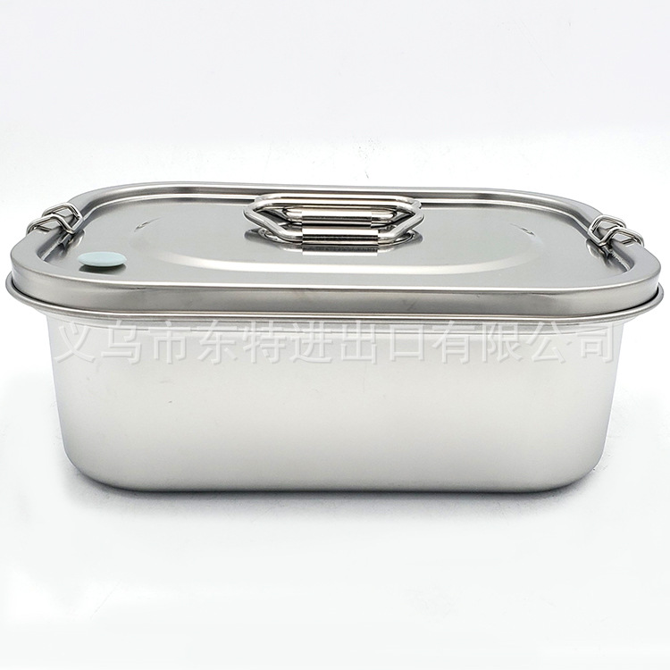 Factory direct sales of stainless steel 304 lunch boxes, individual meal boxes, retro lunch boxes and bento boxes detail image 2