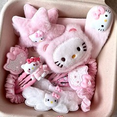 15 個セットヘアピンかわいいぬいぐるみキティカモノハシ日本の女の子 kT 漫画ヘアアクセサリーサイドヘアピン