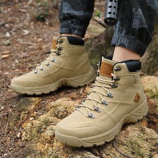 Cross-Border Large Size Men's Export Casual Outdoor Hiking Shoes Field Training Tactical Camping Training Boots Sports Men