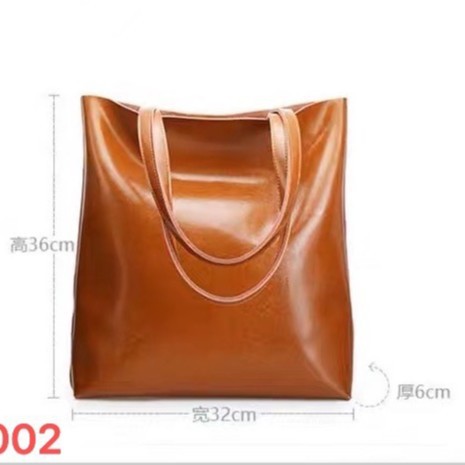 (2개) WESTAL 새로운 COWHIDE 여성용 가방 패션 여성 가방 간단한 토트 백 대용량 패션 휴대용 쇼핑백