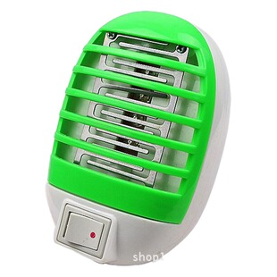 Household wall plug mosquito lamp foreign trade Amazon platform LED photocatalyst purple electric shock mosquito trap lamp
