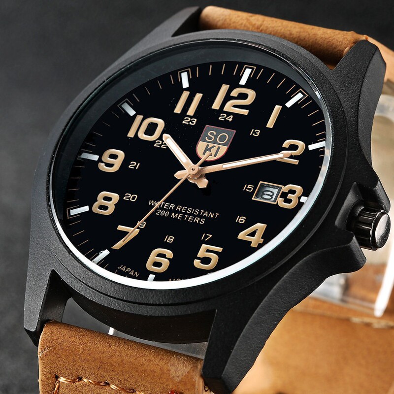 Cross-Border classic men's sports quartz watch best selling belt with calendar men's watch spot wholesale Cross-Border classic men's sports quartz watch best selling belt with calendar men's watch spot wholesale