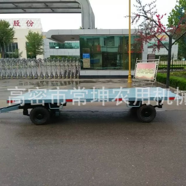 平板拖车厂家   3吨平板拖车 牵引拖车