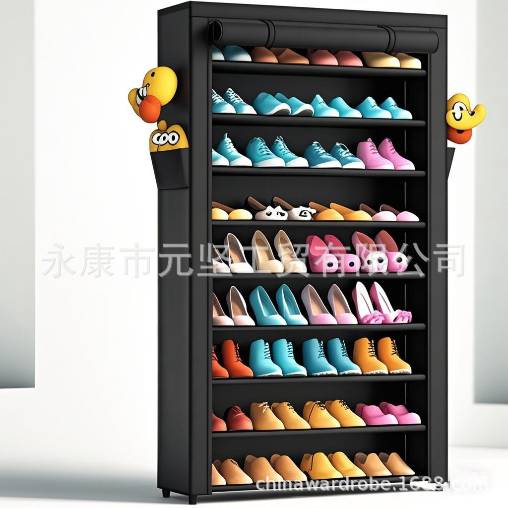90cm 엑스트라 와이드 신발장 10단 블랙