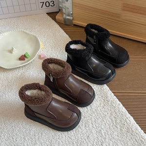 Martens, модный зимний наряд маленькой принцессы, лоферы в английском стиле, средней длины, мягкая подошва