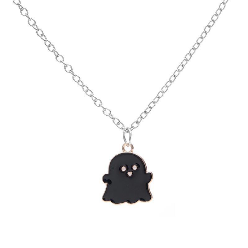 Black ghost necklace # Xl060