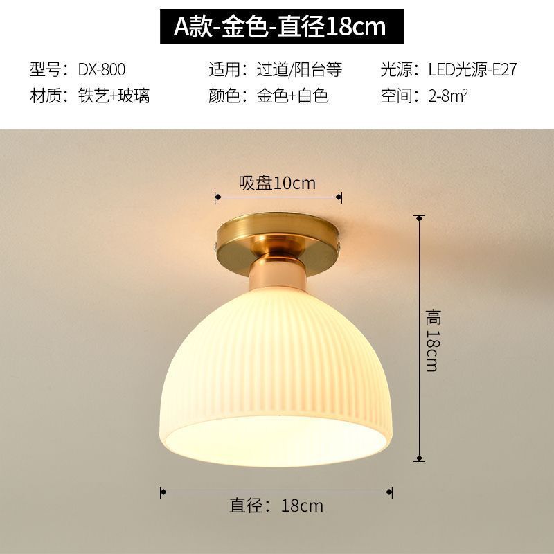 吸顶灯创意门厅过道灯走廊灯水晶玄关阳台卧室灯现代简约北欧灯具|undefined