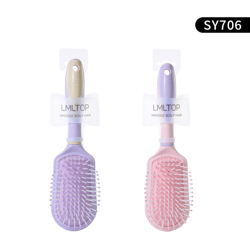 LMLTOP ヘアスタイリングコームスムージングコーム枝角カーリーヘアふわふわコームエアクッションエアバッグミラーコーム折りたたみ|undefined