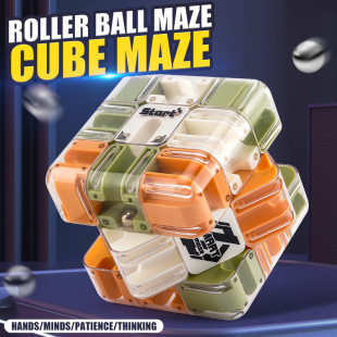 Cross-border Ball Maze Puzzle Rubik's Cube Third-order Battle Rubik's Cube Logical Thinking Toy Children's Decompression Training TEMU