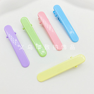 5cm lacquer flat hair clip diy cartoon hair accessories bottom clip metal bangs clip side clip back head clip wholesale