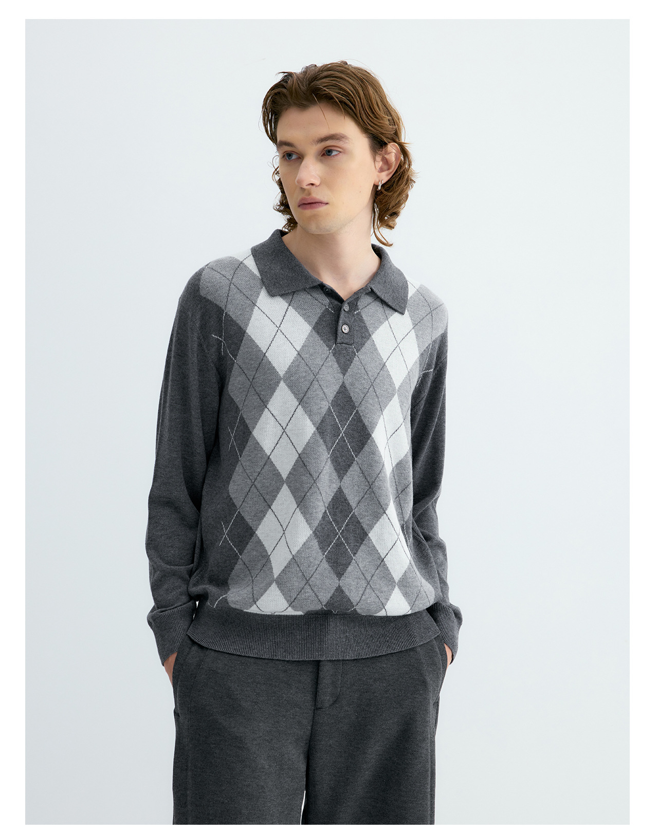 UNF Ralph Plaid 300g Polo Sweater