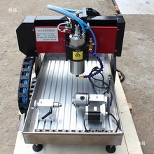 立体仿形小型四轴联动笛子圆方管三维镂空橄榄核把件3D雕刻机