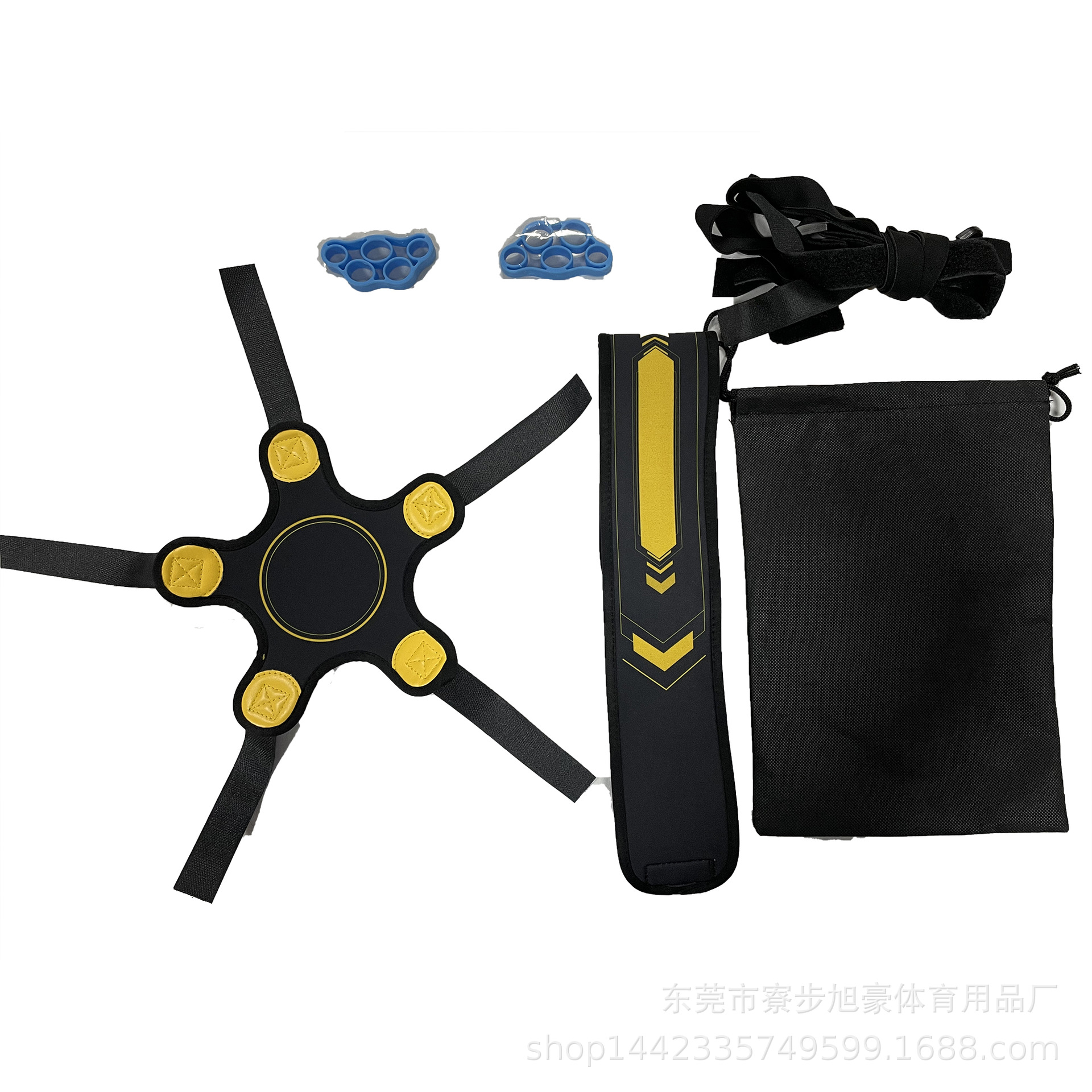 Nuevo entrenador de fútbol de la escuela primaria y secundaria de entrenamiento de fútbol conjunto Swing correa auxiliar kick ball barball Correa barball dispositivo