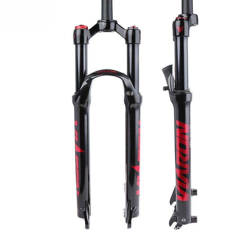 Viaron bicicleta de montaña horquilla delantera amortiguador horquilla de gas 26/27.5/29 pulgadas tubo recto hombro control aire presión amortiguador horquilla delantera