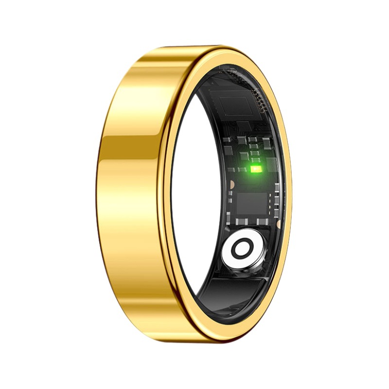 Nuevo anillo inteligente SR09 transfronterizo, monitoreo de frecuencia cardíaca, video de cepillo, tecnología negra de larga espera, anillo de marco estrecho impermeable