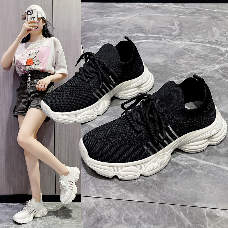 Mesh Breathable Knitted Sports Shoes for Women, 2026 Summer New Style, Casual Fashion, Soft Sole, Easy to Match, Running Dad Shoes Mesh Breathable Knitted Sports Shoes for Women, 2026 Summer New Style, Casual Fashion, Soft Sole, Easy to Match, Running Dad Shoes