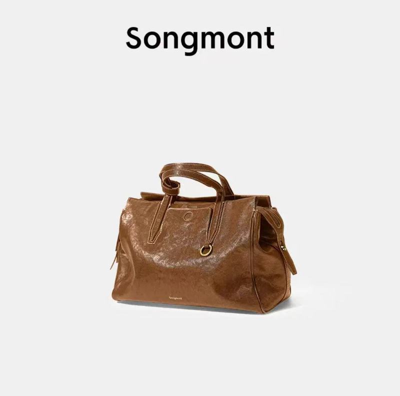 Songmont公文包山下有松循迹系列见物旅行包牛皮通勤斜挎手提包|undefined