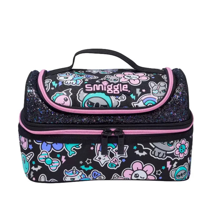 Australia Smiggle paquete de comidas de doble capa para estudiantes de primaria y secundaria paquete de almuerzo para niños paquete de almuerzo para estudiantes bolsa de almacenamiento de paquetes de hielo para el bento