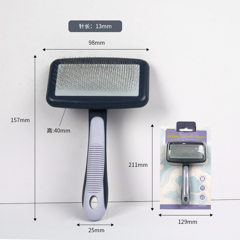 Peine para mascotas, aseo de limpieza para perros, peine de aguja, peine de depilación para gatos, nudo abierto, cuchillo de pelo, peine de depilación, productos para mascotas