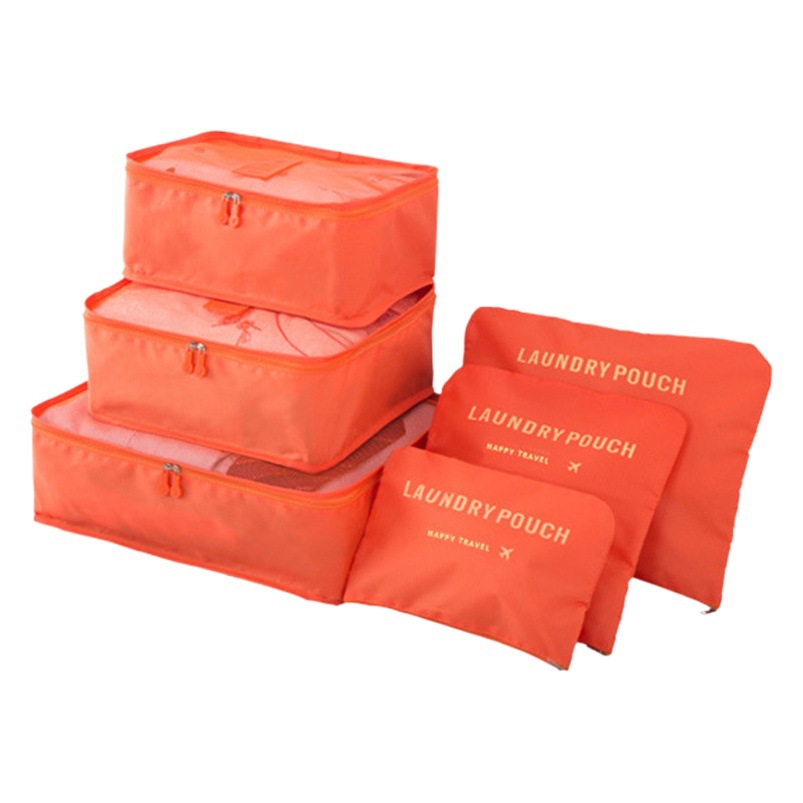 Juego de bolsas de almacenamiento de viaje, 6 piezas