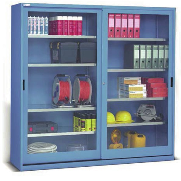 移门工具柜 移门车间储物柜 钢制储物柜 移门柜 冠久供