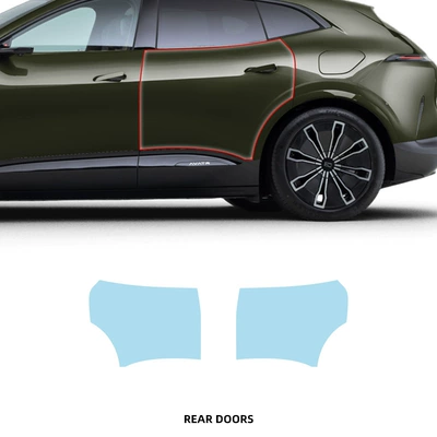 Car Protective Film No-Cut Invisible – Car paint protective film - one-tpu-film-for-the-rear-door-imported-tpu-film-specially-cut-for-special-vehicles