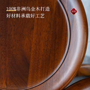 ♡New Chinese Style Solid Wood Drum Stool Tea Table Stool Zen Study Home Low Stool Guest Piano Stool Hall Round Stool Bench Change