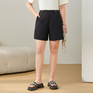 Caiduobao Plus Size Women's Clothing Fat Mm2025 Summer New High-Waist Fashion Versatile A-Line Shorts Exk2680