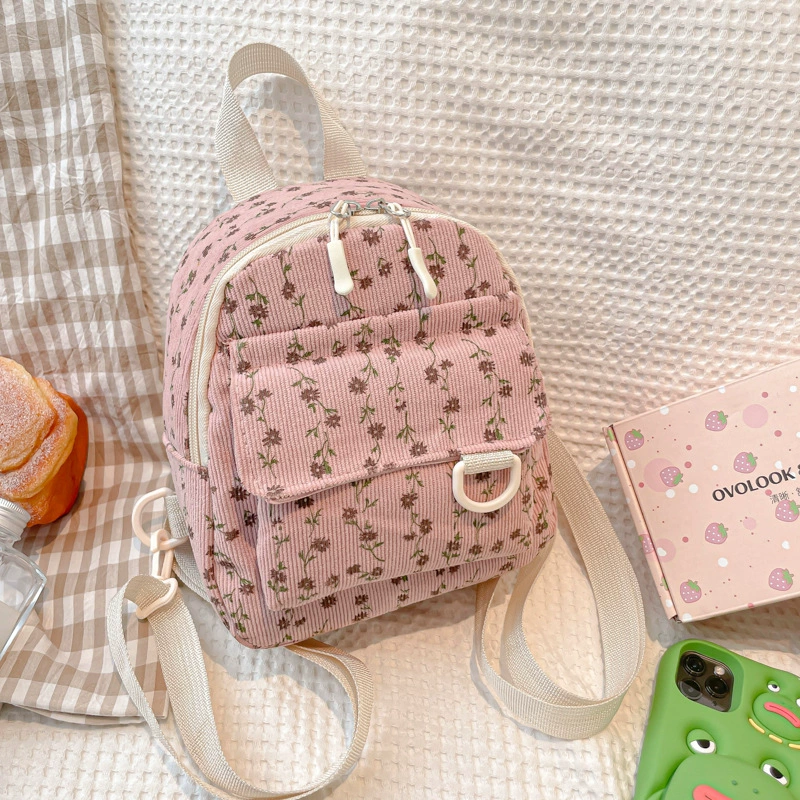 Плюшевая мини-сумка на плечо 2024 новая большая емкость студентов мода минималистская индивидуальность путешествия маленький рюкзак оптом