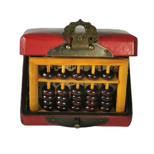 A039B-1 cross-border solid wood small five-gear Abacus Chinese classical Abacus Chinese style gifts for foreigners