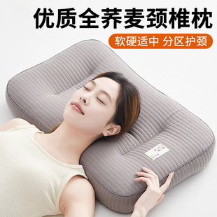 Whole Buckwheat Cervical Spine Pillow for Home Adult Cervical Spine Protection Special Sleep Aid Dormitory Single Sleeping Whole Head Male