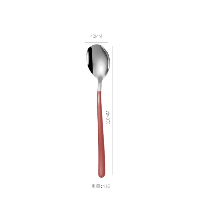 컬러스푼  코리안(304대) 핑크실버